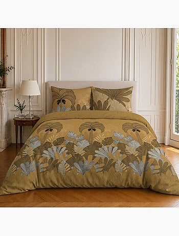 Parure de lit 100% microfibre motif tropical, the palm