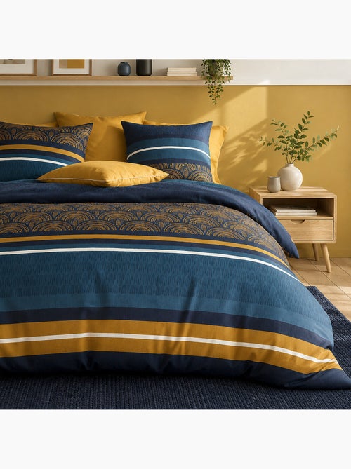 Parure de lit 100% percale de coton motif arches graphiques, noxor - Kiabi