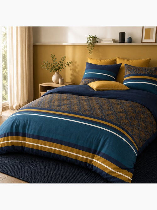 Parure de lit 100% percale de coton motif arches graphiques, noxor - Kiabi