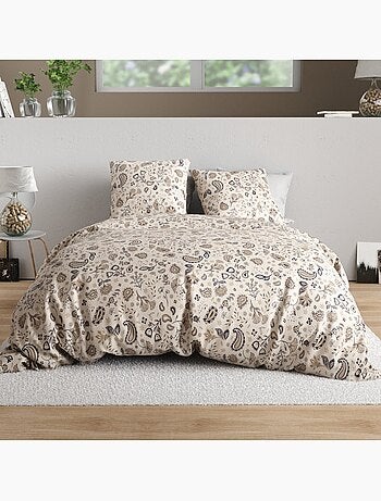 Parure de lit 100% percale de coton motif cachemire paisley, ishani