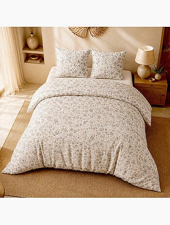 Parure de lit 100% percale de coton motif cachemire paisley, ishani