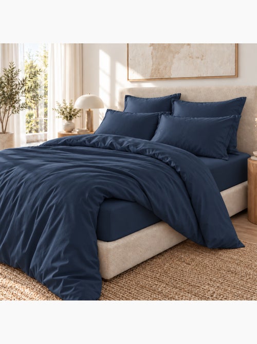 Parure de lit 100% viscose de bambou satin 120 fils salomé + drap-housse - Kiabi Parure de lit 100% viscose de bambou satin 120 fils salomé + drap-housse - Kiabi
