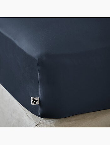 Parure de lit 100% viscose de bambou satin 120 fils salomé + drap-housse