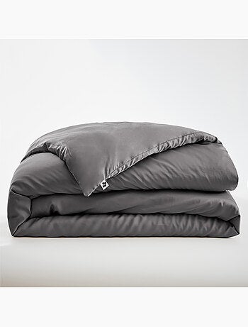 Parure de lit 100% viscose de bambou satin 120 fils salomé + drap-housse