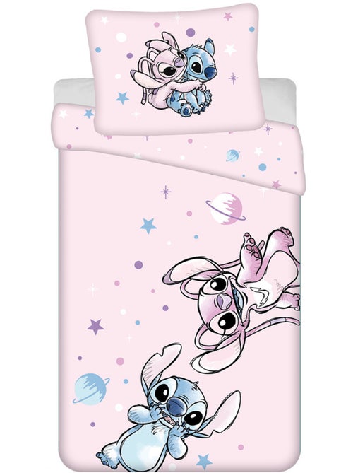 Parure de lit 140 cm x 200 cm 100% coton Lilo & Stitch - Kiabi