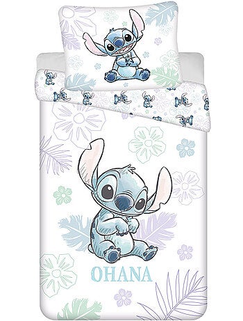 Parure de lit 140 cm x 200 cm 100% coton Lilo & Stitch