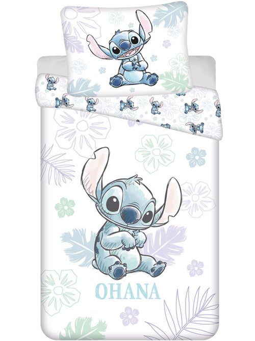 Parure de lit 140 cm x 200 cm 100% coton Lilo & Stitch - Kiabi