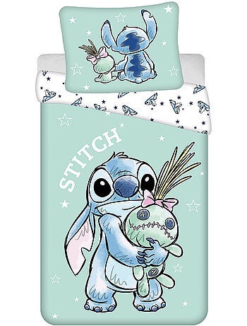 Parure de lit 140 cm x 200 cm 100% coton Lilo & Stitch