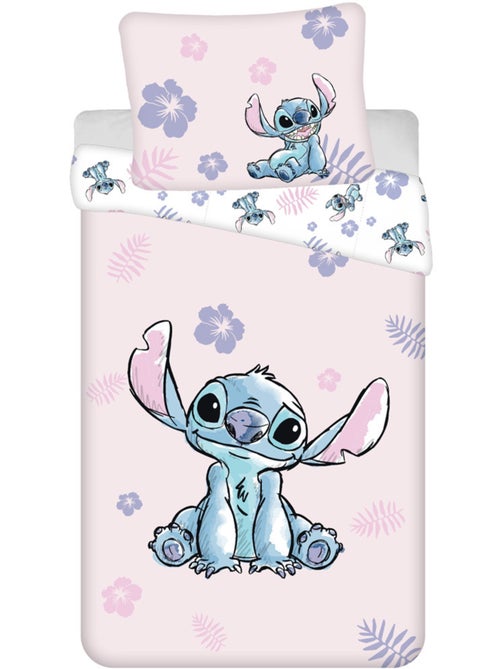 Parure de lit 140 cm x 200 cm 100% coton Lilo & Stitch - Kiabi