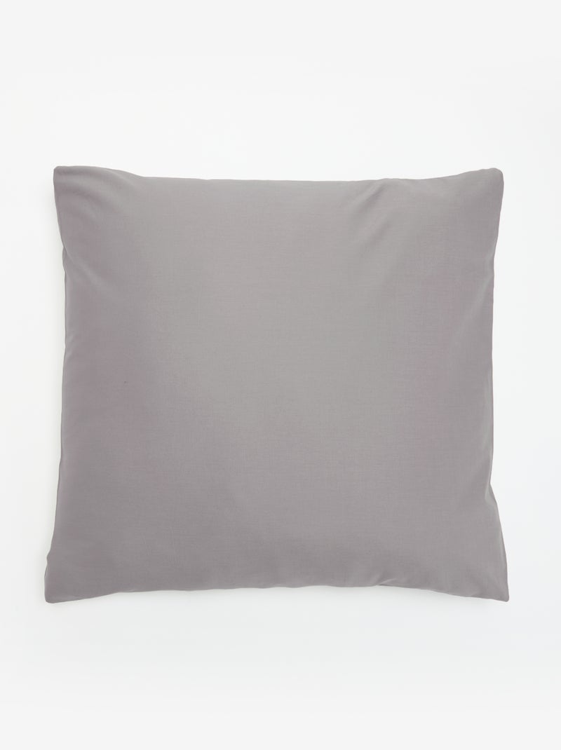 Parure de lit 140 x 200 cm en coton Gris - Kiabi