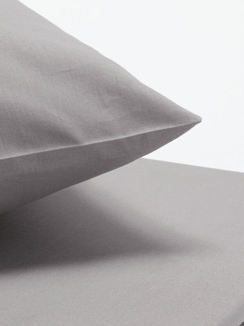 Parure de lit 140 x 200 cm en coton - Kiabi