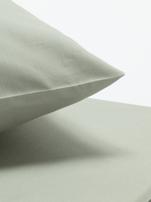 Parure de lit 140 x 200 cm en coton - Kiabi