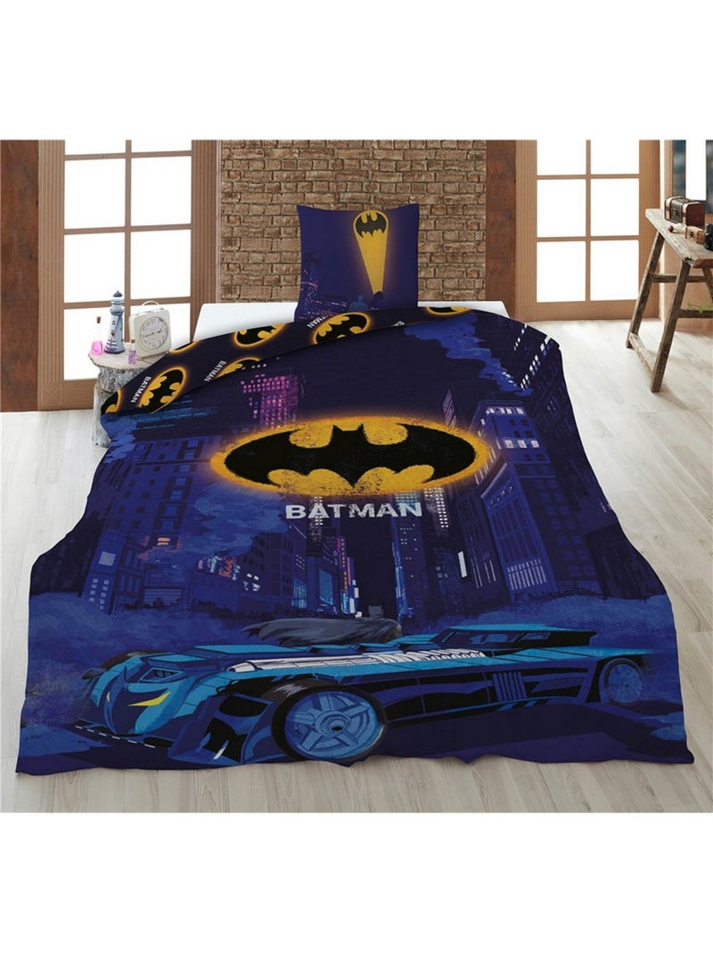 Parure de lit 140x200 cm Batman Gotham City Multicolore - Kiabi