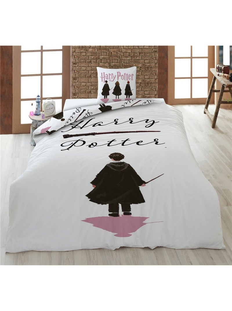 Parure de lit 140x200 cm Harry Potter Blanc - Kiabi