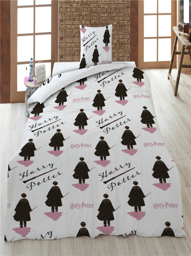 Parure de lit 140x200 cm Harry Potter Blanc - Kiabi