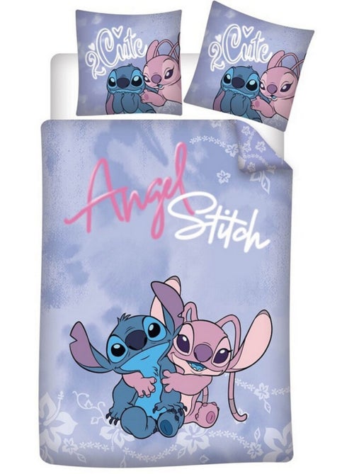 Parure de lit 140x200 cm Stitch & Angel (Lilo & Stitch) - Kiabi