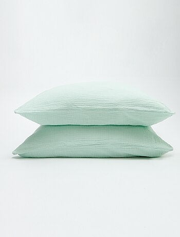 Parure de lit 2 personnes (200 x 200cm) en gaze de coton - Kiabi Home