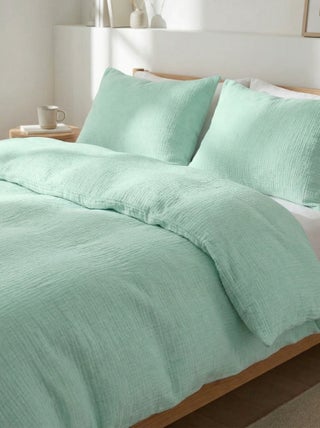 Parure de lit 2 personnes (200 x 200cm) en gaze de coton - Kiabi Home