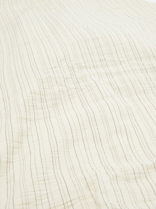 Parure de lit 2 personnes (200x200 cm) en gaze de coton - Kiabi Home - Kiabi