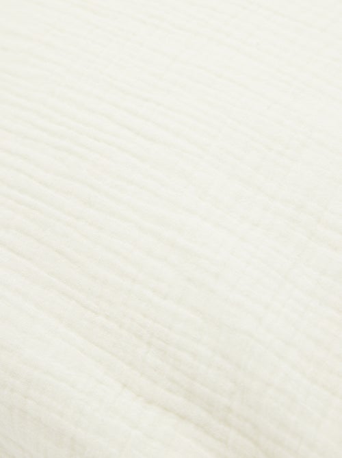 Parure de lit 2 personnes (200x200 cm) en gaze de coton - Kiabi Home - Kiabi