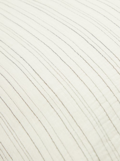 Parure de lit 2 personnes (200x200 cm) en gaze de coton - Kiabi Home - Kiabi