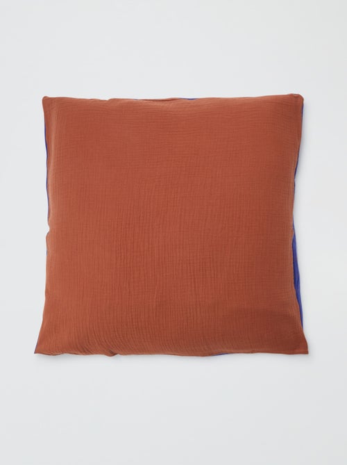 Parure de lit 2 personnes (200x200 cm) en gaze de coton - Kiabi Home - Kiabi