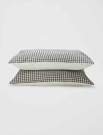 Parure de lit 2 personnes (200x200 cm) en gaze de coton - Kiabi Home