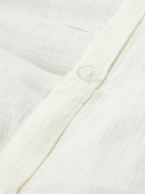 Parure de lit 2 personnes (200x200 cm) en gaze de coton - Kiabi Home - Kiabi
