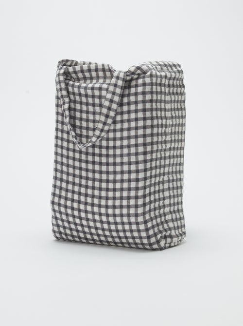 Parure de lit 2 personnes (200x200 cm) en gaze de coton - Kiabi Home - Kiabi