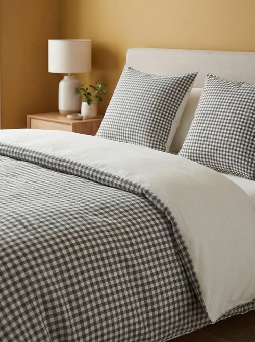 Parure de lit 2 personnes (200x200 cm) en gaze de coton - Kiabi Home - Kiabi
