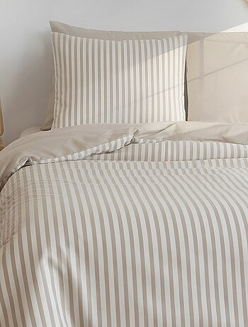 Parure de lit 2 personnes (240 x 220 cm ou 260 x 240 cm) - 1 housse de couette + 2 oreillers