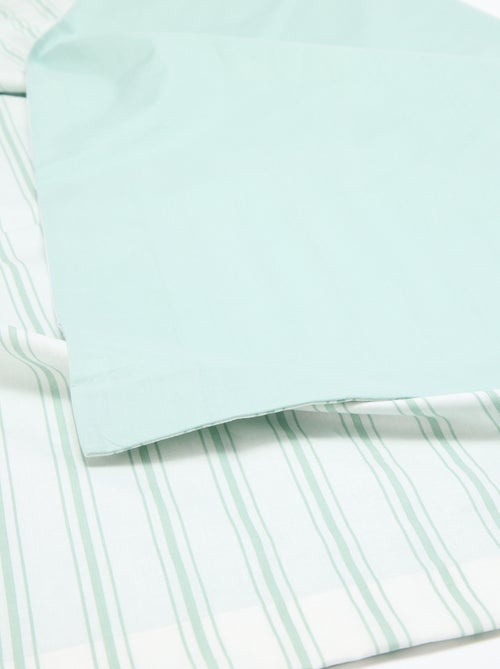 Parure de lit 2 personnes (240 x 220cm) en coton - Kiabi Home - Kiabi Parure de lit 2 personnes (240 x 220cm) en coton - Kiabi Home - Kiabi