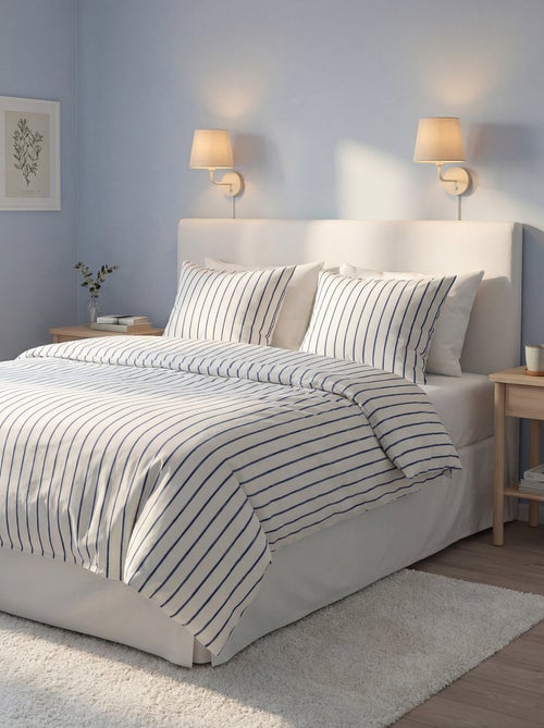 Parure de lit 2 personnes (240 x 220cm) en coton - Kiabi Home - Kiabi