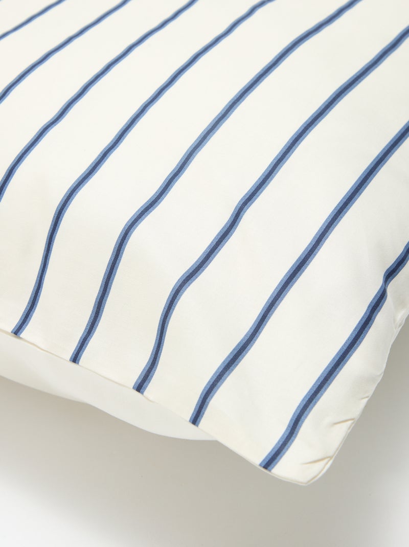 Parure de lit 2 personnes (240 x 220cm) en coton - Kiabi Home Bleu - Kiabi