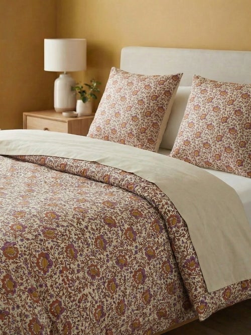 Parure de lit 2 personnes 240 x 220cm en coton 57 fils - Kiabi Home - Kiabi Parure de lit 2 personnes 240 x 220cm en coton 57 fils - Kiabi Home - Kiabi