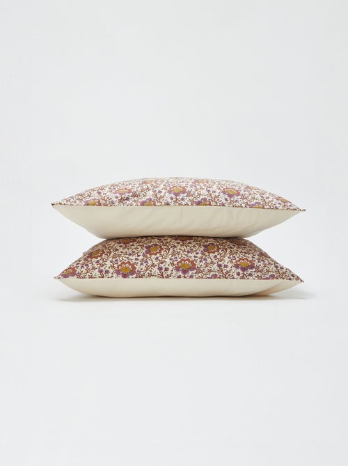Parure de lit 2 personnes 240 x 220cm en coton 57 fils - Kiabi Home - Kiabi Parure de lit 2 personnes 240 x 220cm en coton 57 fils - Kiabi Home - Kiabi