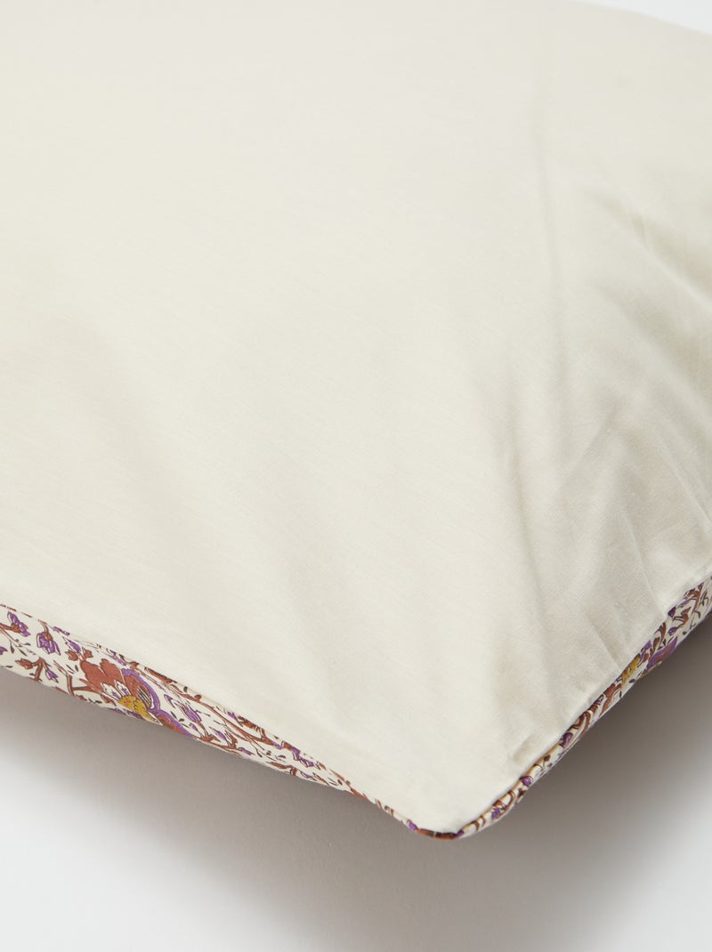 Parure de lit 2 personnes 240 x 220cm en coton 57 fils - Kiabi Home Beige - Kiabi