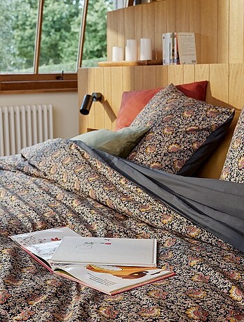 Parure de lit 2 personnes 240 x 220cm en coton 57 fils - Kiabi Home