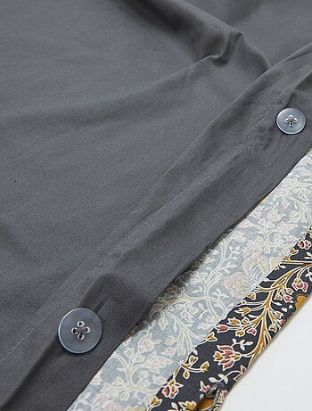 Parure de lit 2 personnes 240 x 220cm en coton 57 fils - Kiabi Home