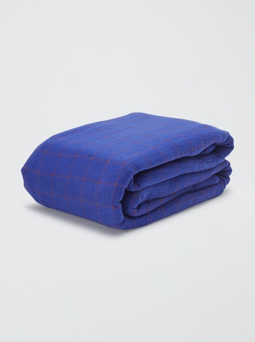 Parure de lit 2 personnes (240 x 220cm) en gaze de coton - Kiabi Home - Kiabi