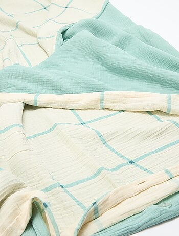 Parure de lit 2 personnes (240 x 220cm) en gaze de coton - Kiabi Home