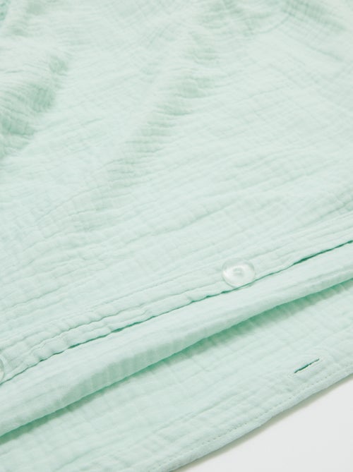 Parure de lit 2 personnes (240 x 220cm) en gaze de coton - Kiabi Home - Kiabi