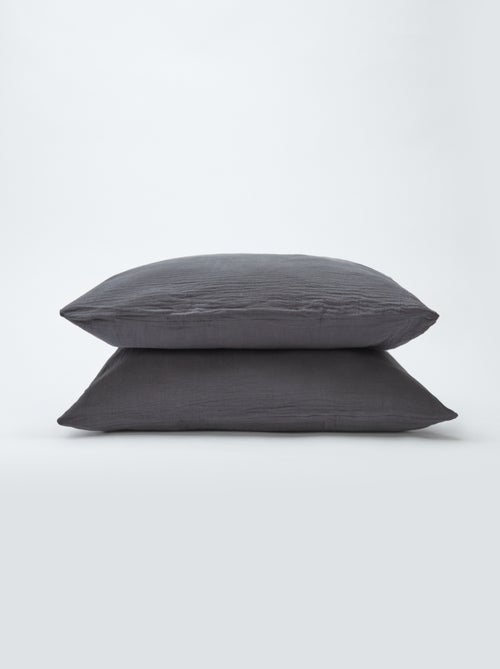 Parure de lit 2 personnes (240 x 220cm) en gaze de coton - Kiabi Home - Kiabi