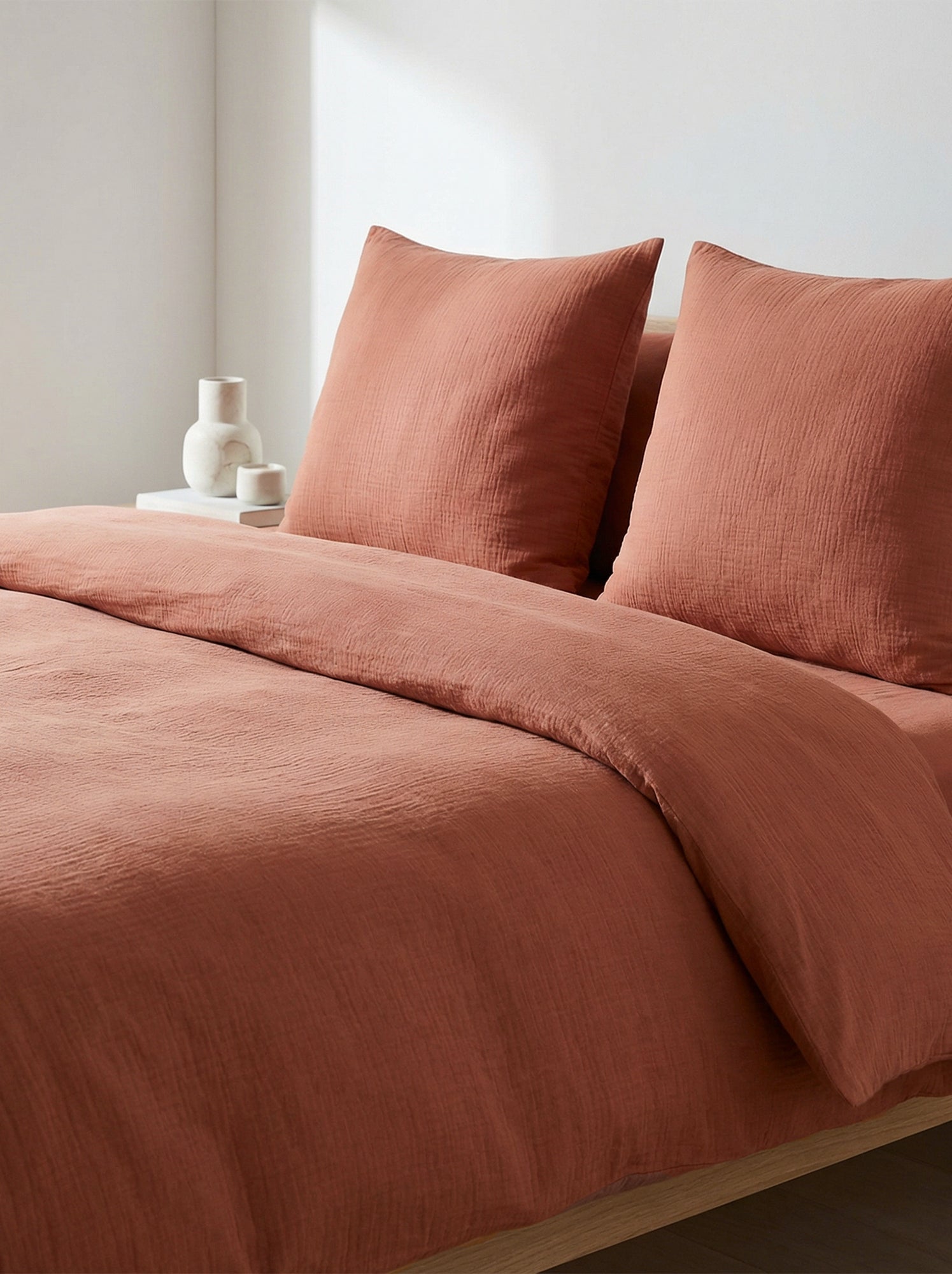 Parure de lit 2 personnes (240 x 220cm) en gaze de coton - Kiabi Home