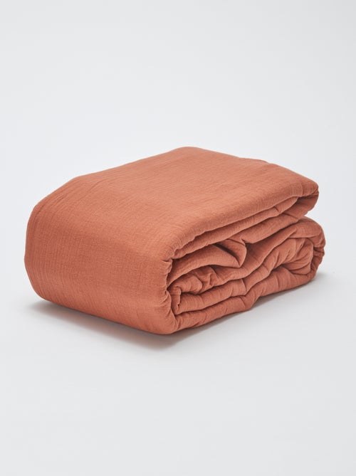Parure de lit 2 personnes (240 x 220cm) en gaze de coton - Kiabi Home - Kiabi