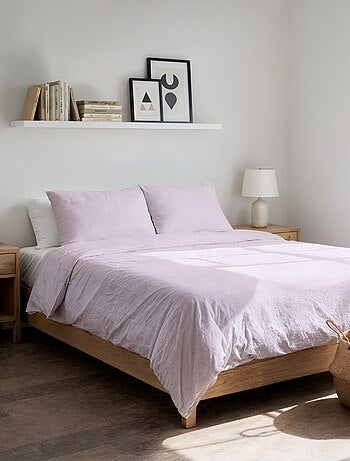 Parure de lit 2 personnes (240 x 220cm) en gaze de coton - Kiabi Home