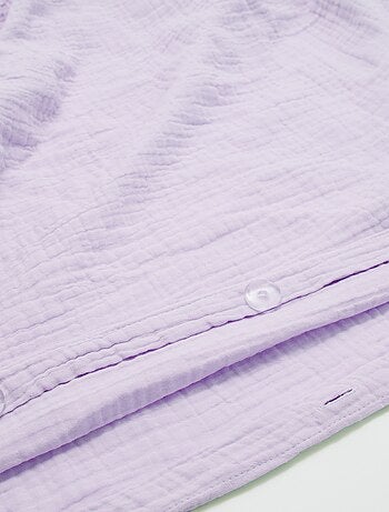 Parure de lit 2 personnes (240 x 220cm) en gaze de coton - Kiabi Home