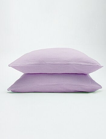 Parure de lit 2 personnes (240 x 220cm) en gaze de coton - Kiabi Home