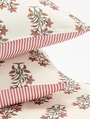Parure de lit 2 personnes 240x220 cm en coton