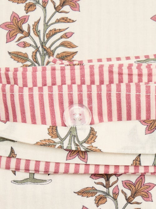 Parure de lit 2 personnes 240x220 cm en coton - Kiabi Parure de lit 2 personnes 240x220 cm en coton - Kiabi